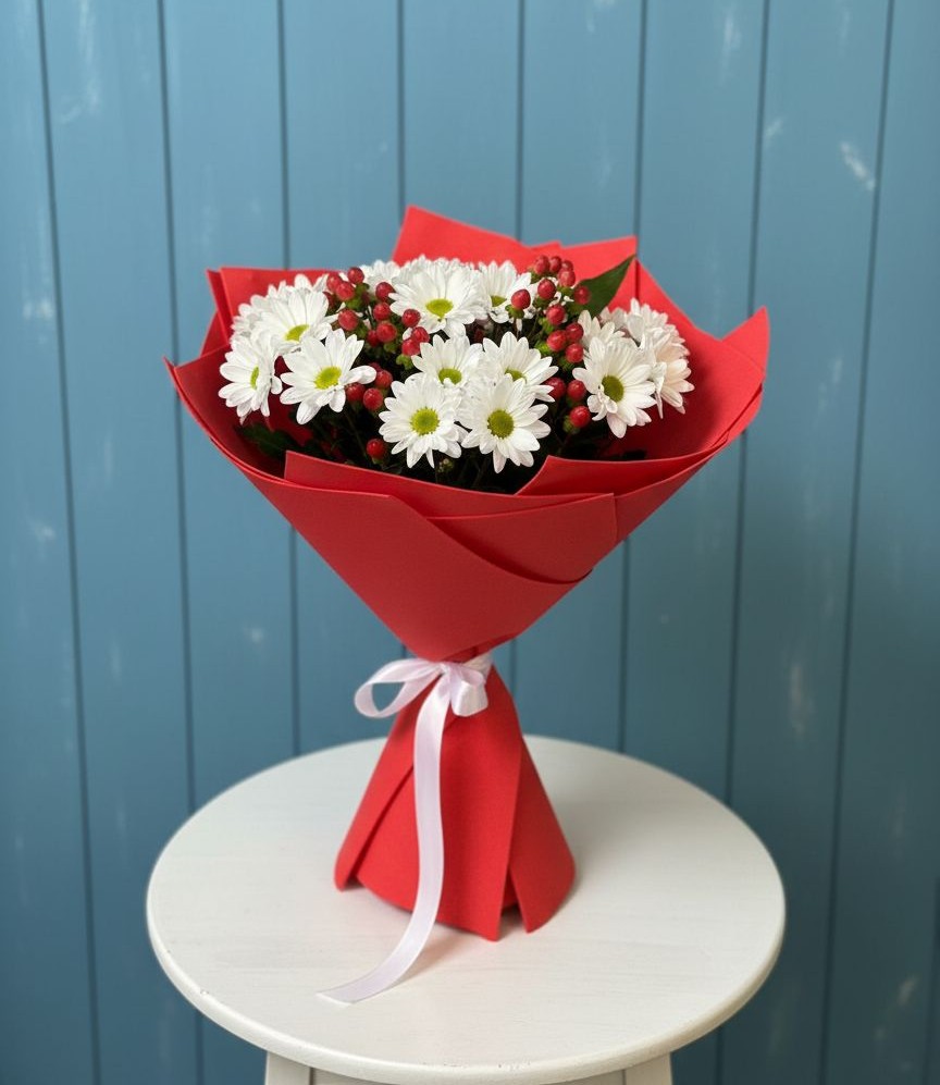 Букет цветов из: Хризантемы в Чесма