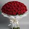 Букет 101 Красная роза Блэк Мэджик в Чесма
