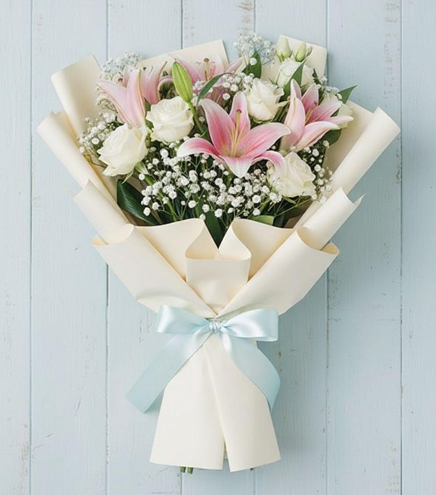 Букет цветов из: Лилии в Чесма