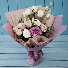 Букет цветов из:  Розы и Лизиантусы #REPLACE_PRED# Чесма