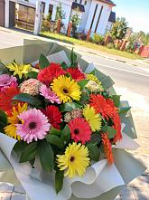 Букет цветов из:  Герберы #REPLACE_PRED# Чесма