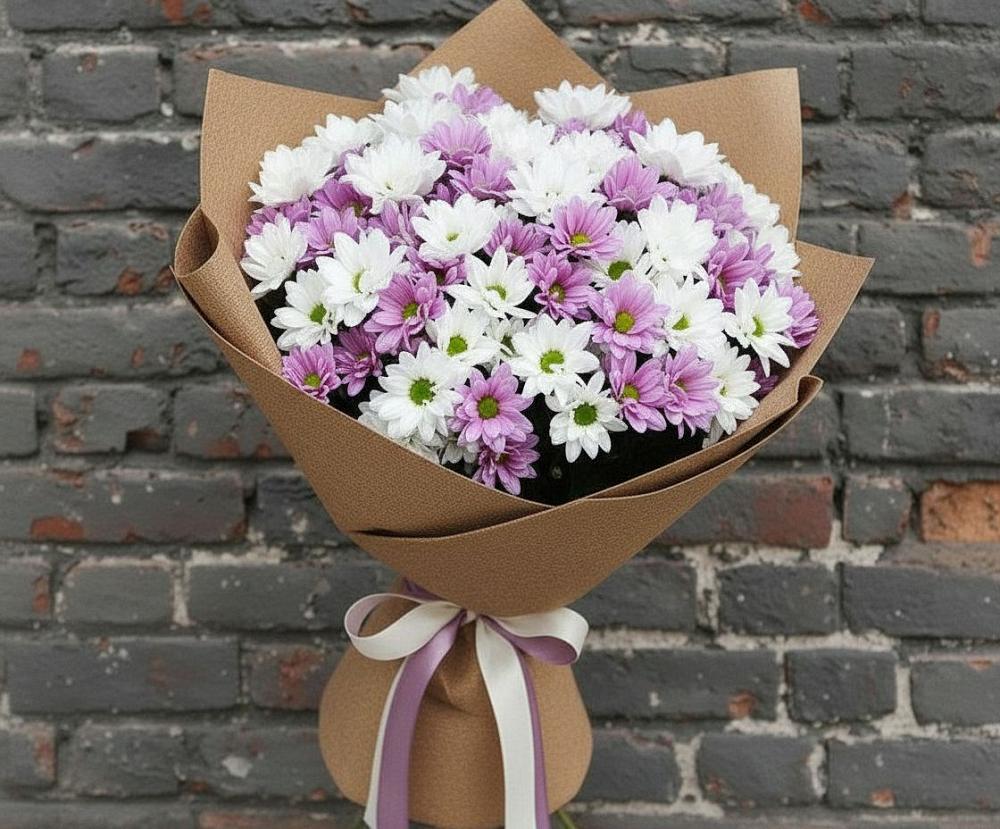 Букет цветов из: Хризантемы в Чесма