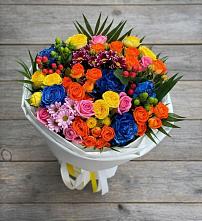 Букет цветов из:  Розы и Хризантемы в Чесма