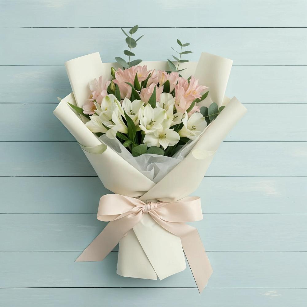 Букет цветов из: Альстромерии в Чесма